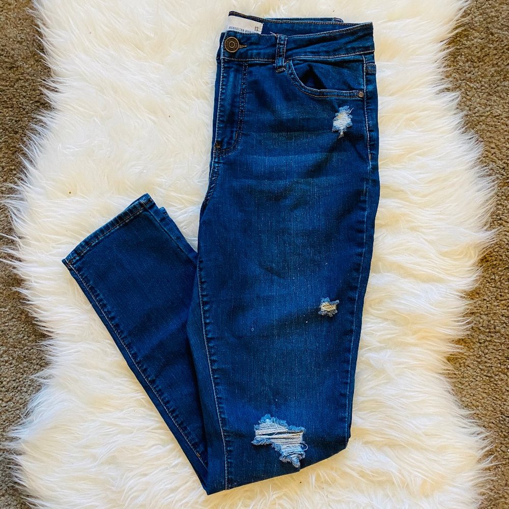 RSQ Distressed Manhattan High Rise Skinny Jeans